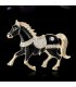 XSB189 - Elegant Black Pony Brooch